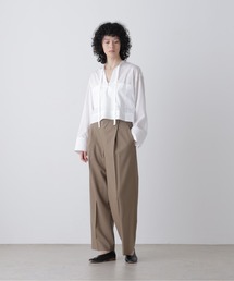 YLEVE / SUPER140's WOOL TROPICAL TROUSERS WOMEN