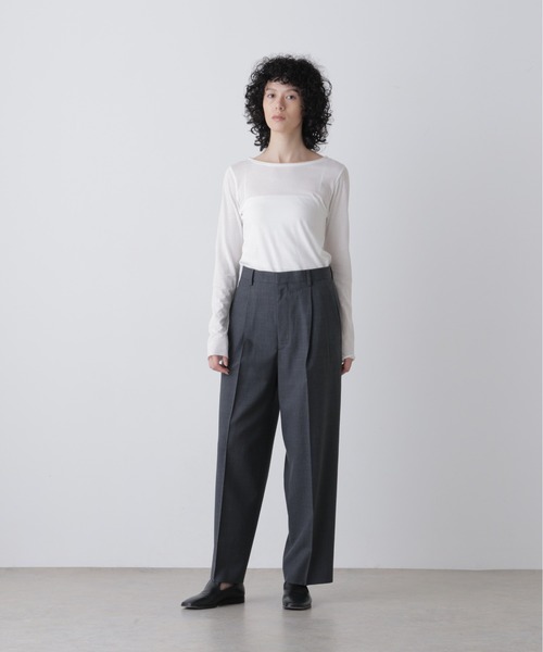 YLEVE(イレーヴ)の「YLEVE / SUPER140's WOOL TROPICAL TROUSERS WOMEN(その他パンツ・レディース・グレー系その他3/ベージュ・0/1)」の1枚目の写真