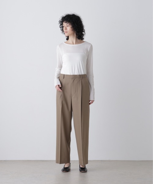 YLEVE(イレーヴ)の「YLEVE / SUPER140's WOOL TROPICAL TROUSERS WOMEN(その他パンツ・レディース・グレー系その他3/ベージュ・0/1)」の15枚目の写真