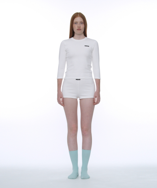 PARTIMENTO WOMEN(パルティメントウィメン)の「PWC インナーマイクロショーツ_10カラー(その他パンツ・レディース・ホワイト/ライトグレー/ネイビー/ブラック系その他/ブラック/エメラルド/ダークパープル/ホワイト系その他/ダークベージュ/ライトオレンジ系・SMALL/LARGE/MEDIUM)」の13枚目の写真