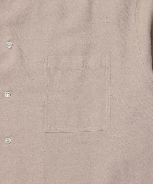 ADAM ET ROPE'（アダムエロペ）の「コットンシルクネップシャツ（シャツ/ブラウス・メンズ・ブラック/ベージュ・L/M）」の7枚目の写真