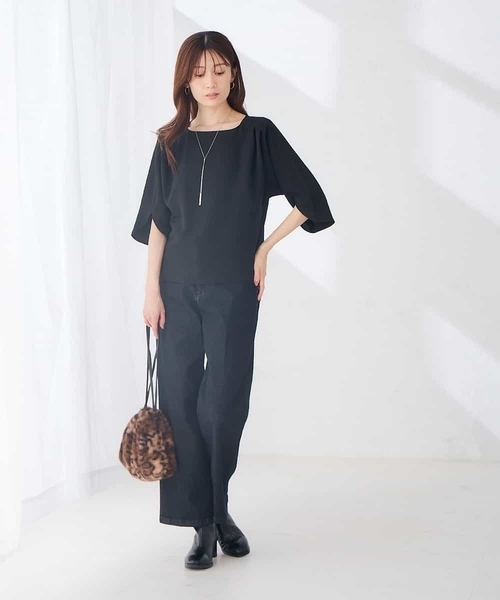 a.v.v(アーヴェヴェ)の「スクエアネック カットソー(Tシャツ/カットソー・レディース・ボルドー/ブラック/グレー系その他・36/40/38)」の20枚目の写真