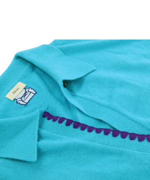 KIKOZY(キコジ)の「Sofa Shell Collar Knit_Sky Blue(ニット/セーター・レディース・その他・FREE)」の6枚目の写真