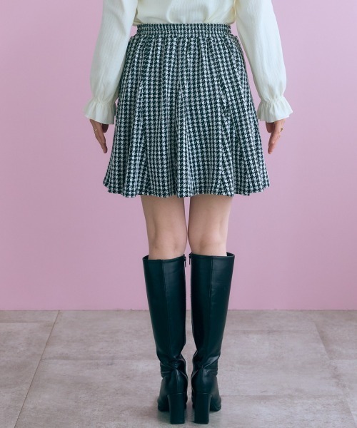 marun(マルン)の「<大きいサイズ>千鳥チェックジャガードスカート marun(スカート・レディース・ブラウン/ブラック・L/5L/4L/3L/LL)」の17枚目の写真