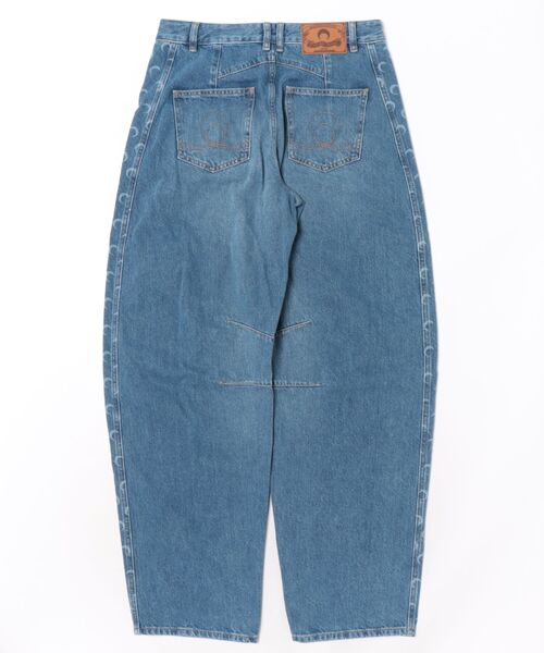 MARINE SERRE（マリーン・セル）の「LIGHT BLUE DENIM BAGGY JEANS WPA174ACDEN0002（その他パンツ・メンズ・ライトブルー・38）」の2枚目の写真