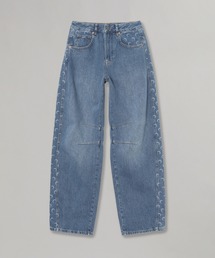 MARINE SERRE（マリーン・セル）の「LIGHT BLUE DENIM BAGGY JEANS WPA174ACDEN0002（デニムパンツ）」