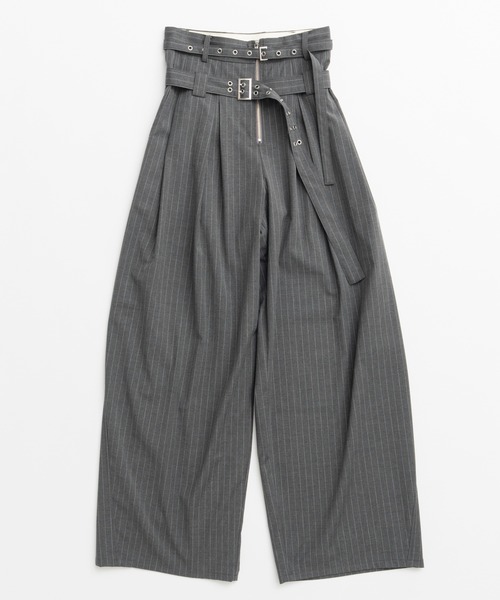 MAISON SPECIAL(メゾンスペシャル)の「【26WINTER PRE-ORDER】Double Waist Pants/ダブルウエストパンツ(その他パンツ・レディース・ネイビー/グレー・38/36)」の15枚目の写真