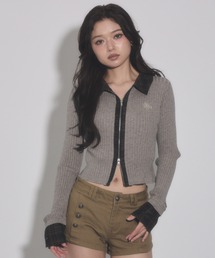 DISPARK/【26年秋冬新作】シャツドッキングニット