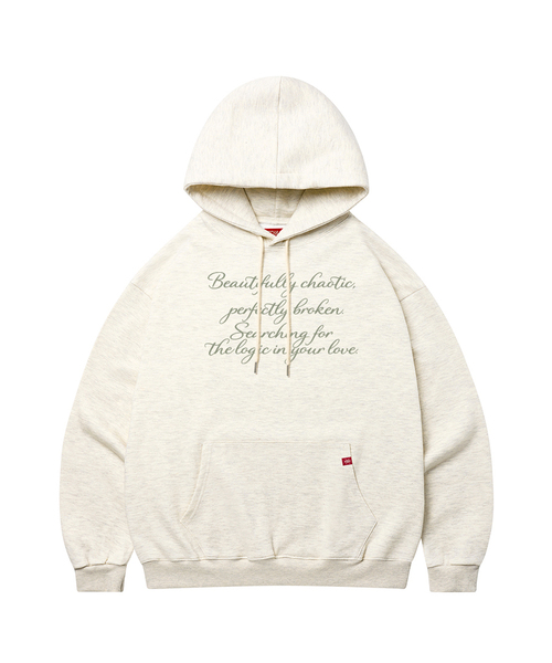KITSCH&KISS(キッチアンドキス)の「BEAUTIFULLY オーバーサイズフーディ (SOHKNK-102)(パーカー・レディース・ブラック/グレー/オートミール/ワイン・FREE)」の3枚目の写真