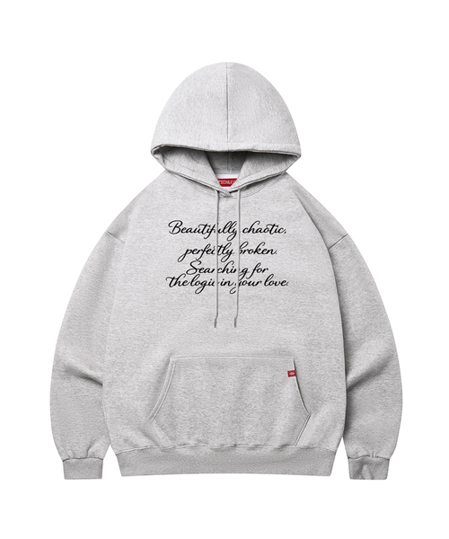 KITSCH&KISS(キッチアンドキス)の「BEAUTIFULLY オーバーサイズフーディ (SOHKNK-102)(パーカー・レディース・ブラック/グレー/オートミール/ワイン・FREE)」の2枚目の写真