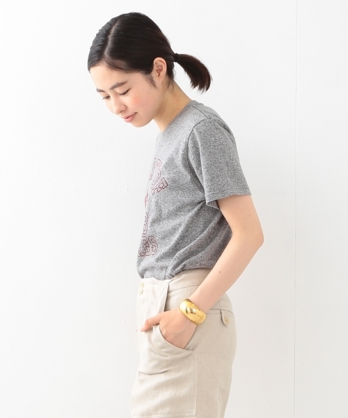 BEAMS BOY（ビームスボーイ）の「BEAMS BOY / カレッジプリント Tシャツ 16SS（Tシャツ/カットソー・レディース・ホワイト/グレー/ネイビー・ONE SIZE）」の7枚目の写真