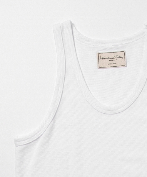BEAMS（ビームス）の「International Gallery BEAMS / メッシュ タンクトップ（タンクトップ・メンズ・ホワイト/グレー/ブラック・MEDIUM/LARGE/SMALL）」の6枚目の写真