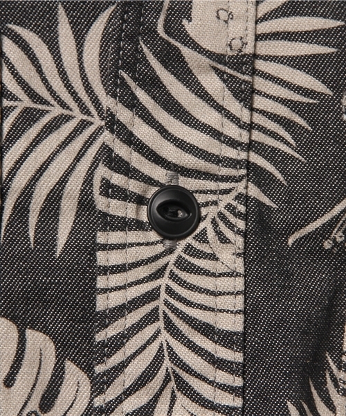 HYSTERIC GLAMOUR（ヒステリックグラマー）の「TROPIC GUITAR総柄 長袖ワークSH（シャツ/ブラウス・メンズ・ブルー系その他/ブラック系その他・SMALL/LARGE/MEDIUM）」の12枚目の写真