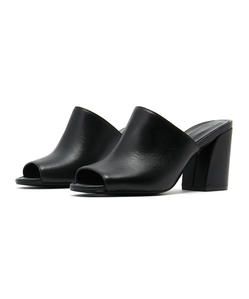 SLY（スライ）の「LEATHER MULE（パンプス・レディース・ターコイズブルー/ブラック/イエロー・SMALL/LARGE/MEDIUM）」の2枚目の写真