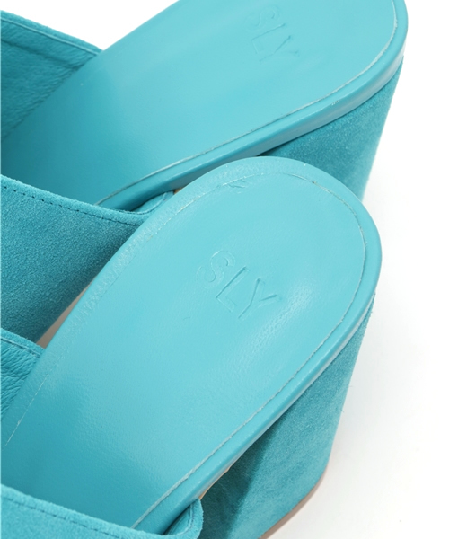 SLY（スライ）の「LEATHER MULE（パンプス・レディース・ターコイズブルー/ブラック/イエロー・SMALL/LARGE/MEDIUM）」の8枚目の写真
