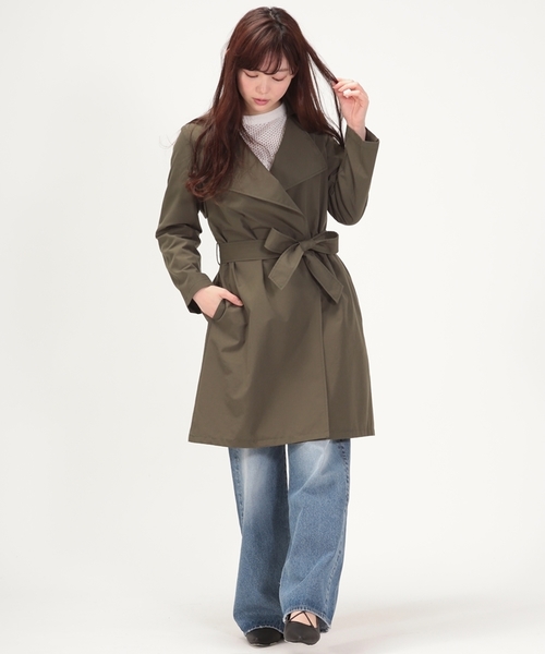 cepo（セポ）の「ニュアンストレンチ（トレンチコート・レディース・ベージュ/ブラック/カーキ・MEDIUM）」の3枚目の写真