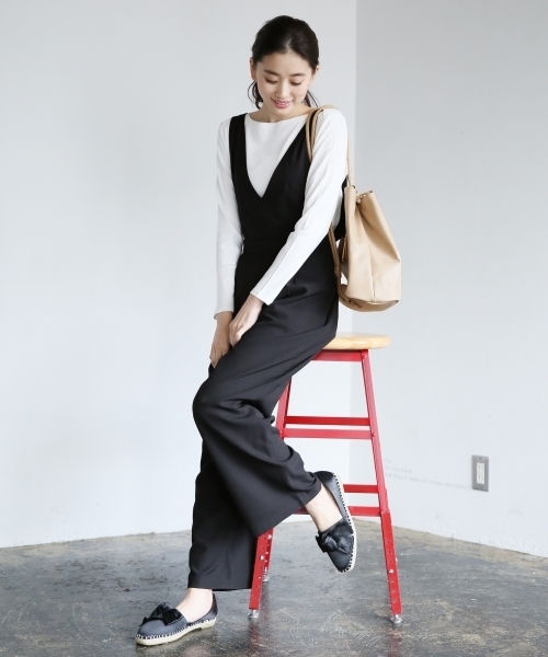 LEPSIM（レプシィム）の「ボンサックショルダーバッグ　745706（ショルダーバッグ・レディース・ブラック/ライトベージュ・ONE SIZE）」の7枚目の写真