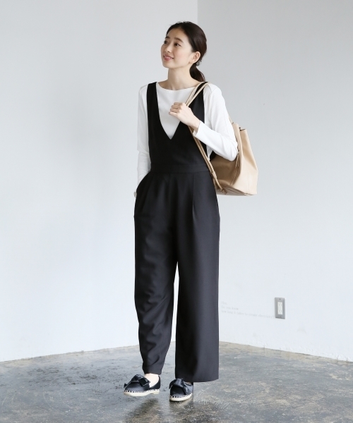 LEPSIM（レプシィム）の「ボンサックショルダーバッグ　745706（ショルダーバッグ・レディース・ブラック/ライトベージュ・ONE SIZE）」の8枚目の写真