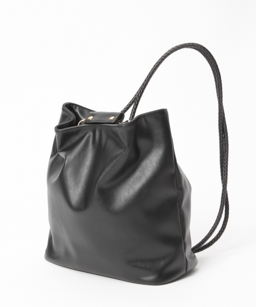 LEPSIM（レプシィム）の「ボンサックショルダーバッグ　745706（ショルダーバッグ・レディース・ブラック/ライトベージュ・ONE SIZE）」の9枚目の写真