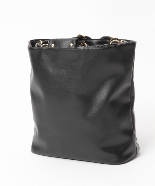 LEPSIM（レプシィム）の「ボンサックショルダーバッグ　745706（ショルダーバッグ・レディース・ブラック/ライトベージュ・ONE SIZE）」の10枚目の写真