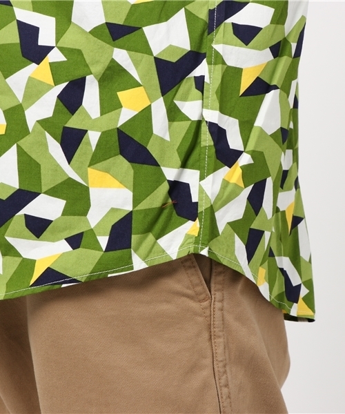BLACK LABEL CRESTBRIDGE(ブラックレーベル・クレストブリッジ)の「モザイクダフォディルプリント シャツ(シャツ/ブラウス・メンズ・グリーン・M/L)」の7枚目の写真