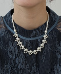 パール&ビジューネックレス