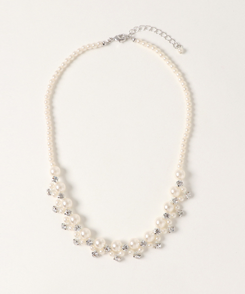 BLUEEAST(ブルーイースト)の「パール&ビジューネックレス(ネックレス・レディース・シルバー/ゴールド・FREE)」の13枚目の写真