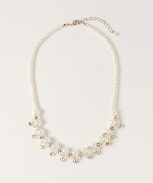 BLUEEAST(ブルーイースト)の「パール&ビジューネックレス(ネックレス・レディース・シルバー/ゴールド・FREE)」の14枚目の写真