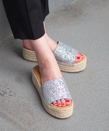 Another Edition | 【一部予約】グリッタージュートサンダル(サンダル)