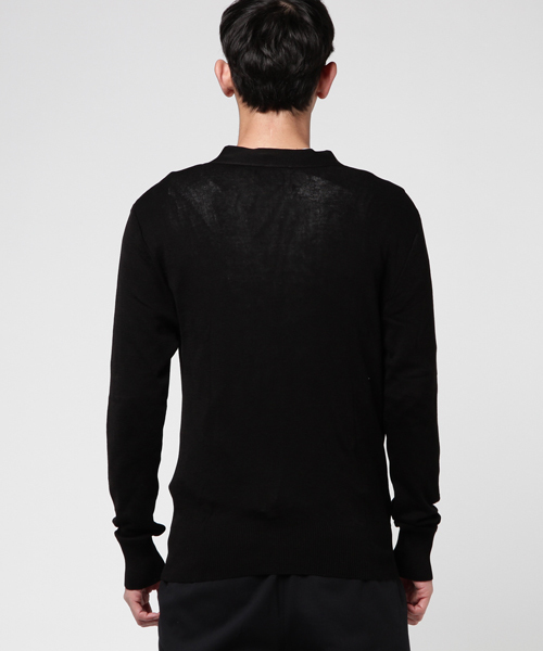 Letroyes(ルトロワ)の「Letroyes Vネックカーディガン(カーディガン/ボレロ・メンズ・ブラック/アイボリー/グレー/ブルー・LARGE/SMALL/MEDIUM)」の6枚目の写真