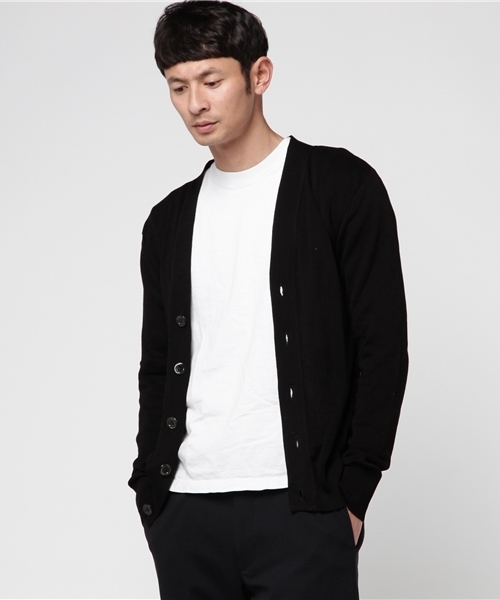 Letroyes(ルトロワ)の「Letroyes Vネックカーディガン(カーディガン/ボレロ・メンズ・ブラック/アイボリー/グレー/ブルー・LARGE/SMALL/MEDIUM)」の7枚目の写真