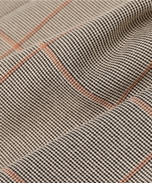 Khaju（カージュ）の「Khaju:グレンチェックワイドパンツ（その他パンツ・レディース・バーガンディー/ベージュ・ONE SIZE）」の8枚目の写真