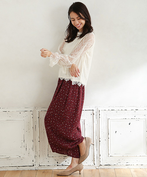 Honeys（ハニーズ）の「ハイネックプルオーバー（Tシャツ/カットソー・レディース・ブラック/アイボリー/オフホワイト・L/M）」の13枚目の写真