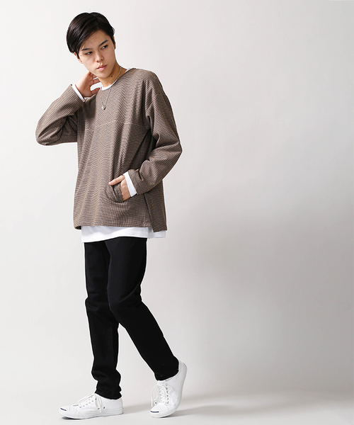 WEGO(ウィゴー)の「WEGO/ストレッチテーパードデニムパンツ(デニムパンツ・メンズ・ブラック/ダークインディゴブルー/ライトインディゴブルー・SMALL/MEDIUM/LARGE/X-LARGE)」の17枚目の写真