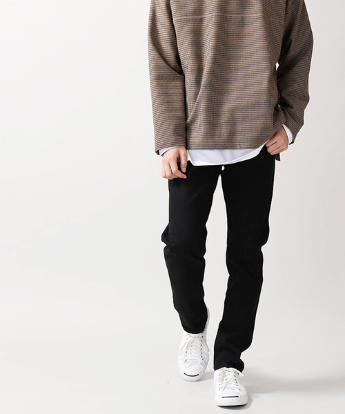 WEGO(ウィゴー)の「WEGO/ストレッチテーパードデニムパンツ(デニムパンツ・メンズ・ブラック/ダークインディゴブルー/ライトインディゴブルー・SMALL/MEDIUM/LARGE/X-LARGE)」の18枚目の写真