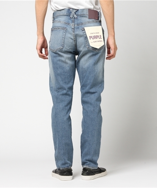 WEGO(ウィゴー)の「WEGO/ストレッチテーパードデニムパンツ(デニムパンツ・メンズ・ブラック/ダークインディゴブルー/ライトインディゴブルー・SMALL/MEDIUM/LARGE/X-LARGE)」の7枚目の写真