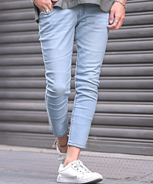 LUXSTYLE（ラグスタイル）の「スーパーストレッチスキニーデニムアンクルパンツ（デニムパンツ・メンズ・インディゴブルー/ダークグレー/ブラック系その他/ネイビー/ダークブルー/ブルー/ブラック/ライトブルー/ブルー系その他/サックスブルー/ホワイト/ブルー系その他2・XL/M/S/L/XXL）」の11枚目の写真