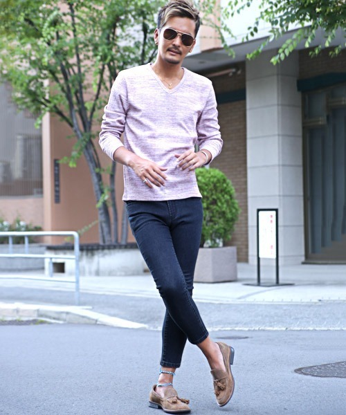 LUXSTYLE（ラグスタイル）の「スーパーストレッチスキニーデニムアンクルパンツ（デニムパンツ・メンズ・インディゴブルー/ダークグレー/ブラック系その他/ネイビー/ダークブルー/ブルー/ブラック/ライトブルー/ブルー系その他/サックスブルー/ホワイト/ブルー系その他2・XL/M/S/L/XXL）」の19枚目の写真