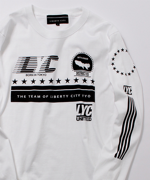 LIBERTY CITY（リバティシティ）の「【LIBERTY CITY/リバティーシティ】 [TEAM LIBERTY CITY] ロングスリーブ Tシャツ（Tシャツ/カットソー・メンズ・ホワイト/ブラック/グレー・LARGE/MEDIUM/SMALL）」の8枚目の写真