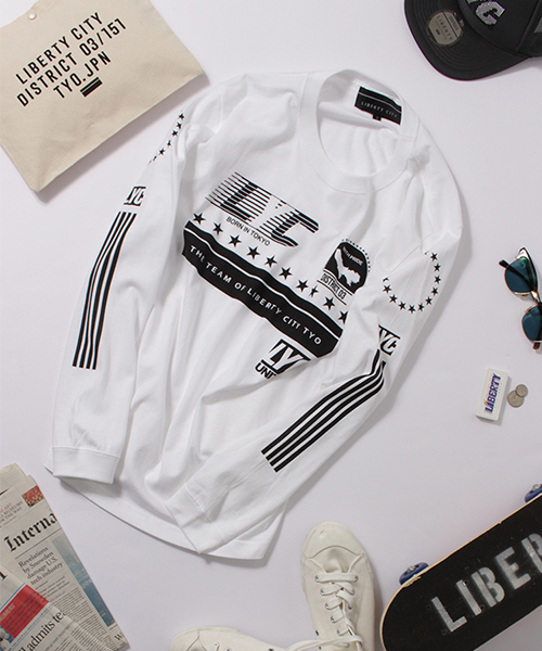 LIBERTY CITY（リバティシティ）の「【LIBERTY CITY/リバティーシティ】 [TEAM LIBERTY CITY] ロングスリーブ Tシャツ（Tシャツ/カットソー・メンズ・ホワイト/ブラック/グレー・LARGE/MEDIUM/SMALL）」の12枚目の写真