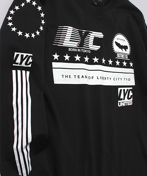 LIBERTY CITY（リバティシティ）の「【LIBERTY CITY/リバティーシティ】 [TEAM LIBERTY CITY] ロングスリーブ Tシャツ（Tシャツ/カットソー・メンズ・ホワイト/ブラック/グレー・LARGE/MEDIUM/SMALL）」の4枚目の写真