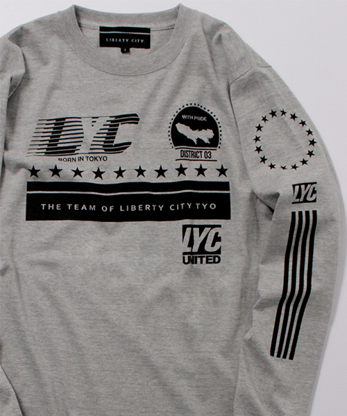LIBERTY CITY（リバティシティ）の「【LIBERTY CITY/リバティーシティ】 [TEAM LIBERTY CITY] ロングスリーブ Tシャツ（Tシャツ/カットソー・メンズ・ホワイト/ブラック/グレー・LARGE/MEDIUM/SMALL）」の10枚目の写真