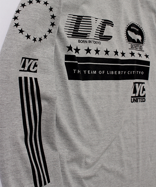 LIBERTY CITY（リバティシティ）の「【LIBERTY CITY/リバティーシティ】 [TEAM LIBERTY CITY] ロングスリーブ Tシャツ（Tシャツ/カットソー・メンズ・ホワイト/ブラック/グレー・LARGE/MEDIUM/SMALL）」の7枚目の写真