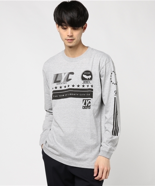 LIBERTY CITY（リバティシティ）の「【LIBERTY CITY/リバティーシティ】 [TEAM LIBERTY CITY] ロングスリーブ Tシャツ（Tシャツ/カットソー・メンズ・ホワイト/ブラック/グレー・LARGE/MEDIUM/SMALL）」の5枚目の写真