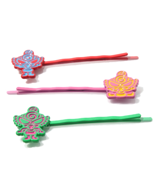 HYSTERIC MINI（ヒステリックミニ）の「Graffiti Pop Mini ヘアピン3個SET（その他ヘアアクセサリー・キッズ・その他1/その他2・FREE）」の2枚目の写真
