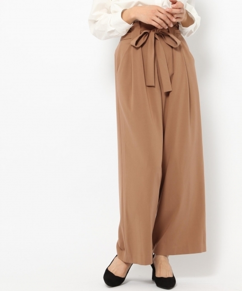 laboratory work（ラボラトリーワーク）の「ウエストタックベルト付きパンツ（その他パンツ・レディース・ネイビー/チャコールグレー/キャメル・MEDIUM/SMALL）」の3枚目の写真