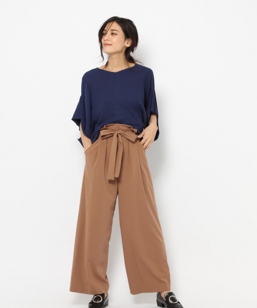 laboratory work（ラボラトリーワーク）の「ウエストタックベルト付きパンツ（その他パンツ・レディース・ネイビー/チャコールグレー/キャメル・MEDIUM/SMALL）」の14枚目の写真