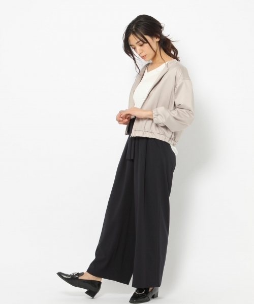 laboratory work（ラボラトリーワーク）の「ウエストタックベルト付きパンツ（その他パンツ・レディース・ネイビー/チャコールグレー/キャメル・MEDIUM/SMALL）」の16枚目の写真