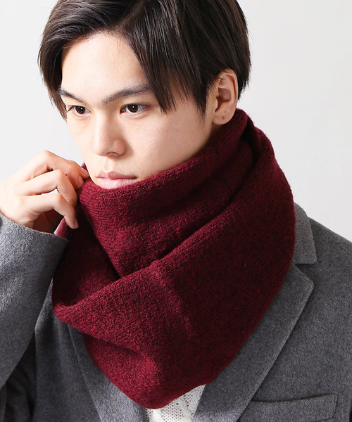 WEGO(ウィゴー)の「WEGO/ストレッチスヌード(ネックウォーマー/スヌード・メンズ・ホワイト/ブラック/ベージュ/グレー/ワイン・FREE)」の5枚目の写真