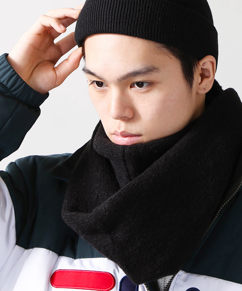 WEGO(ウィゴー)の「WEGO/ストレッチスヌード(ネックウォーマー/スヌード・メンズ・ホワイト/ブラック/ベージュ/グレー/ワイン・FREE)」の3枚目の写真